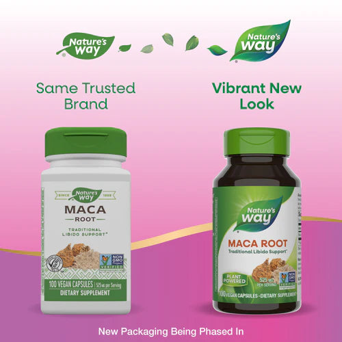 Maca Root 525 mg 100 Vegetarian Capsules by Nature&