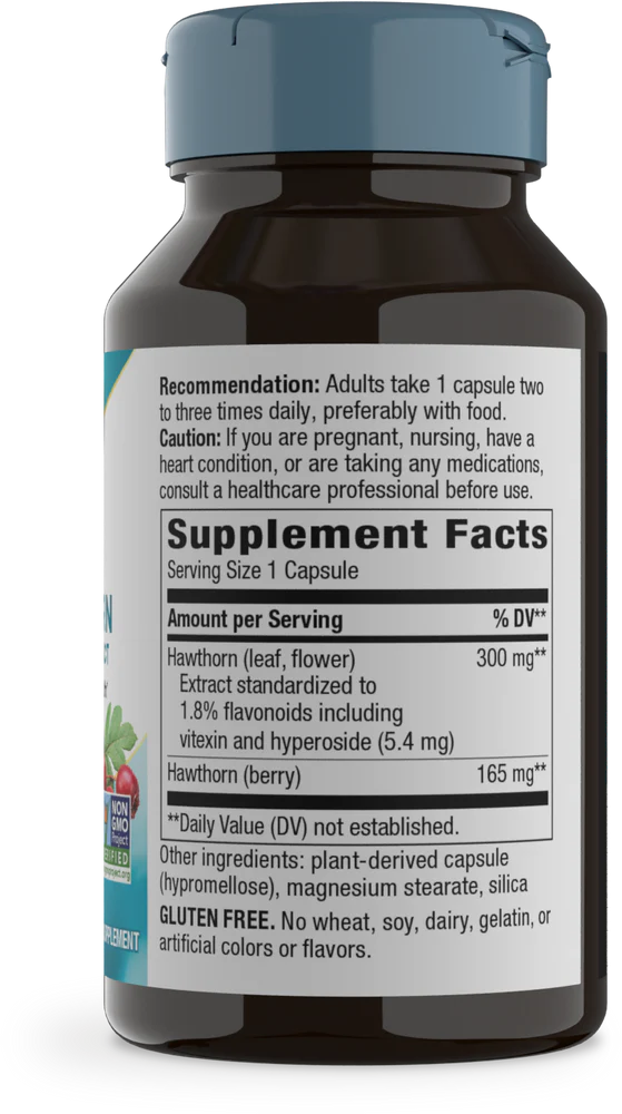 Hawthorn Standardized 90 Vegetarian Capsules