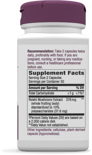 Reishi Standardized 100 Veg Capsules