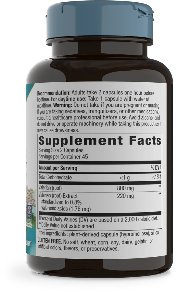 Valerian Standardized 90 Veg Capsules