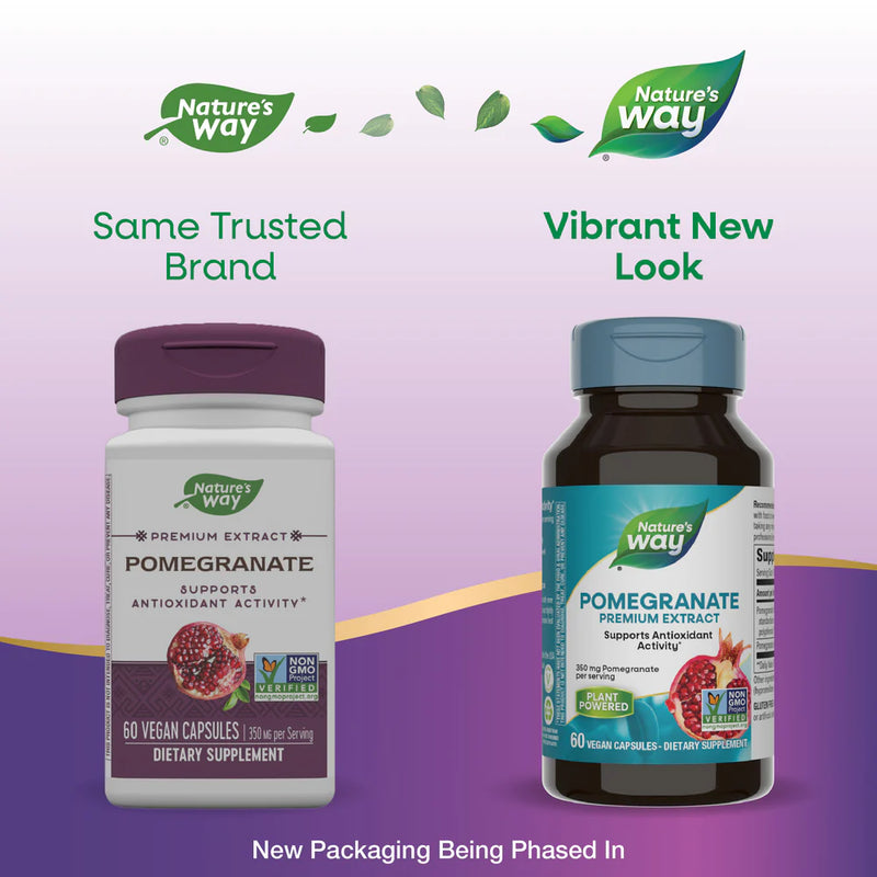 Pomegranate Standardized 60 Vegetarian Capsules by Nature&