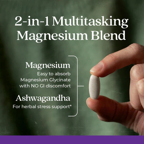 Magnesium + Ashwaganda 30 tablets by New Chapter
