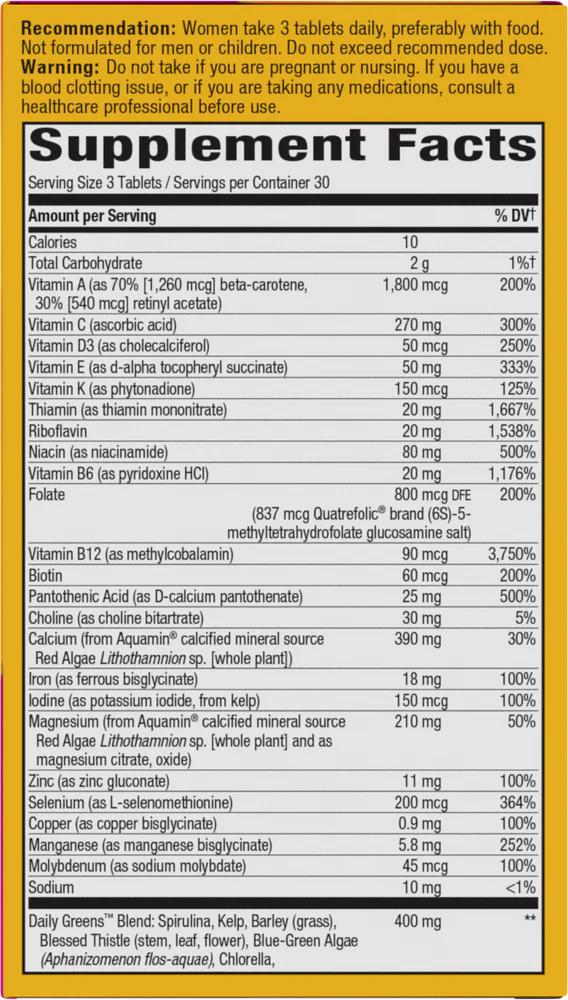 Alive! Max3 Daily Women&