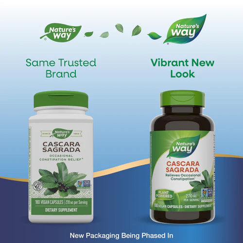 Cascara Sagrada Bark 270 mg 180 Vegetarian Capsules