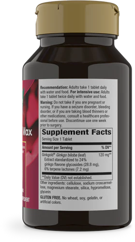 Ginkgold Max 120 mg 60 Tablets