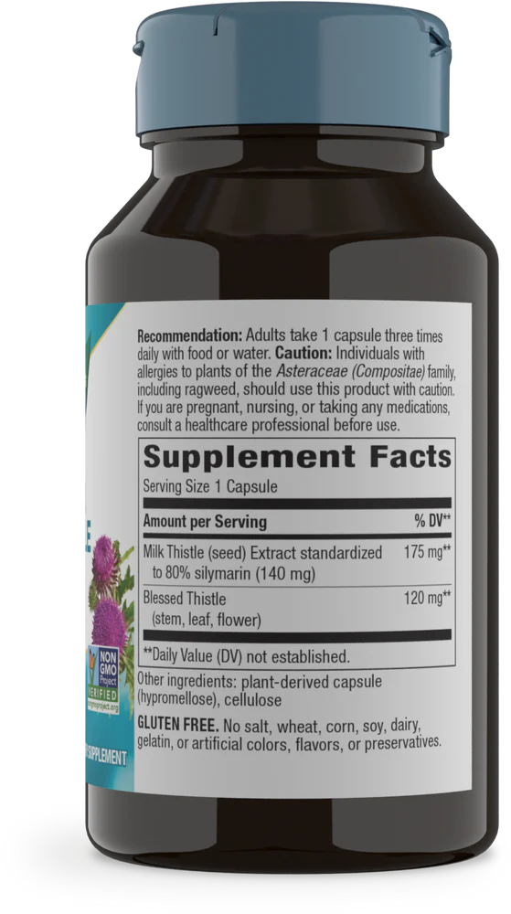 Standardized Milk Thistle 60 Veg Capsules by Nature&