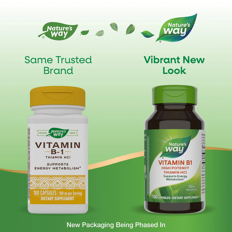 Vitamin B-1 Thiamin HCl 100 mg 100 Capsules