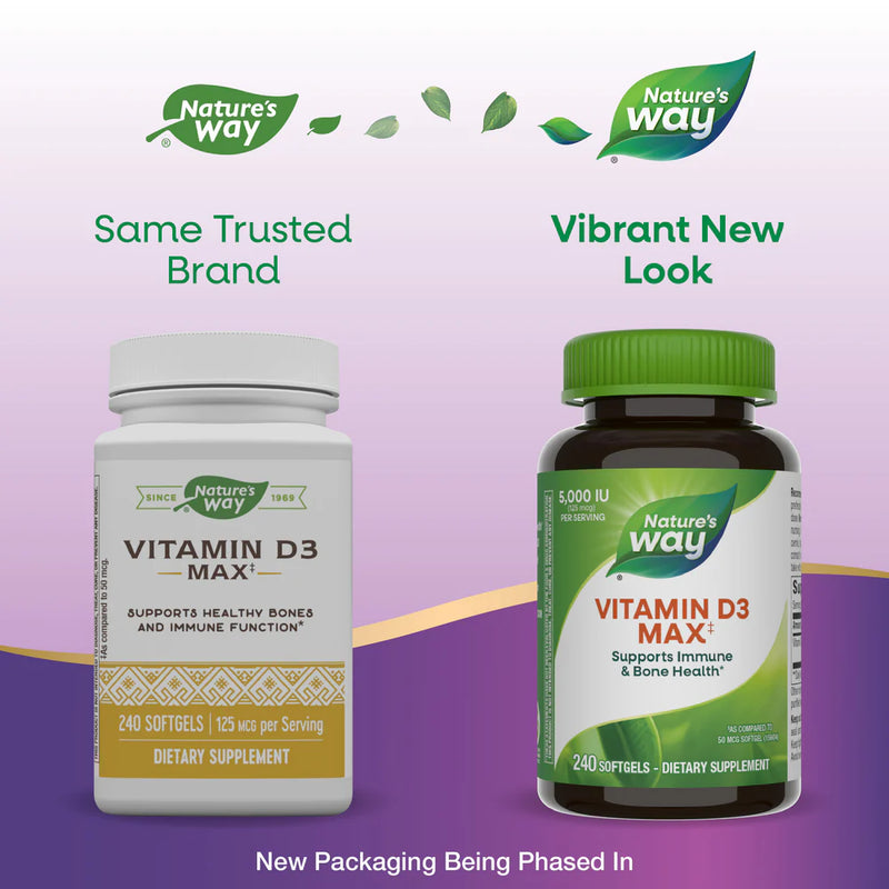 Vitamin D3 125 mcg (5,000 IU) 240 Softgels