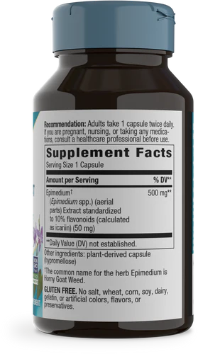 Horny Goat Weed Standardized 60 Vegetarian Capsules