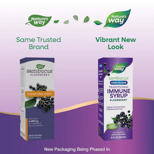 Sambucus Sugar-Free Elderberry Syrup 8 fl oz (240 ml)