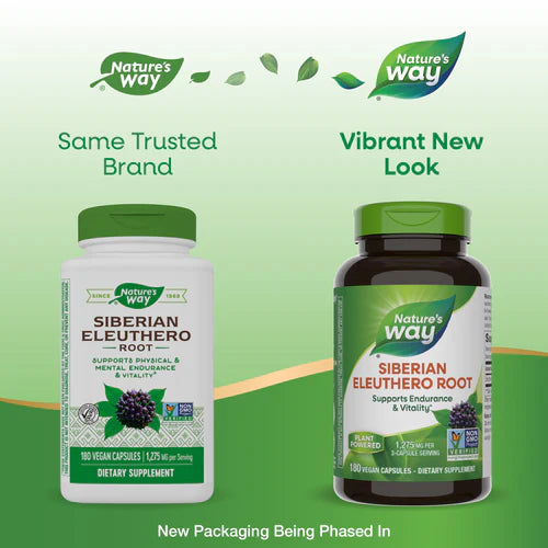 Siberian Eleuthero, Root, 425 mg, 180 Vegan Capsules by Nature&