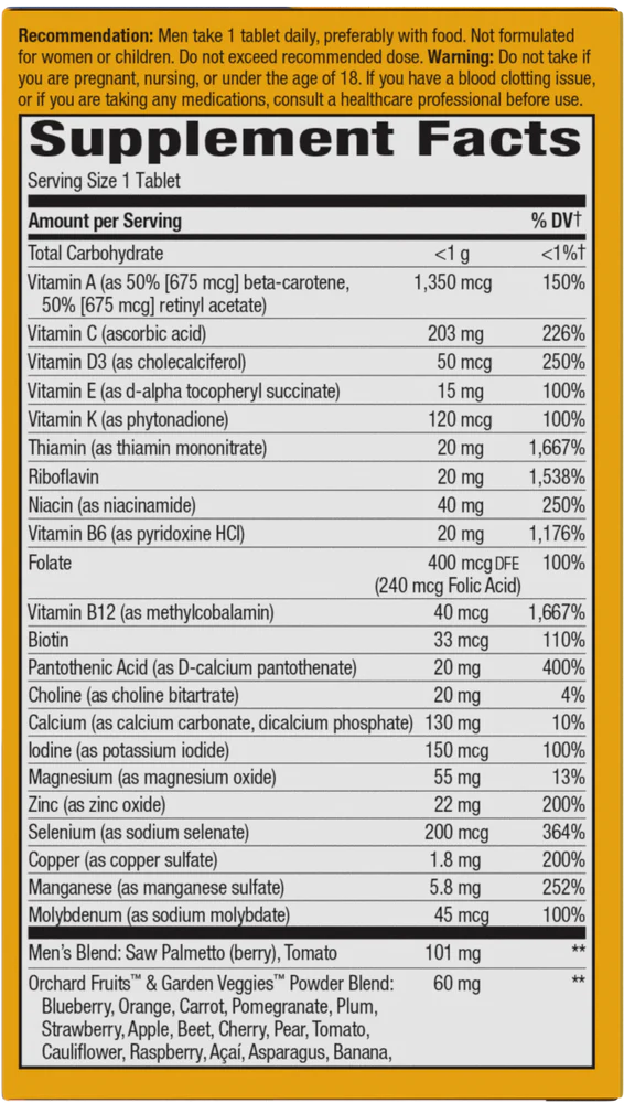 Alive! Once Daily Men&