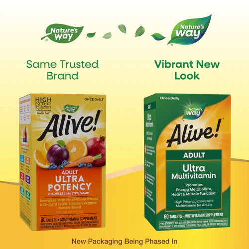 Alive! Once Daily Multi-Vitamin Ultra Potency 60 Tablets