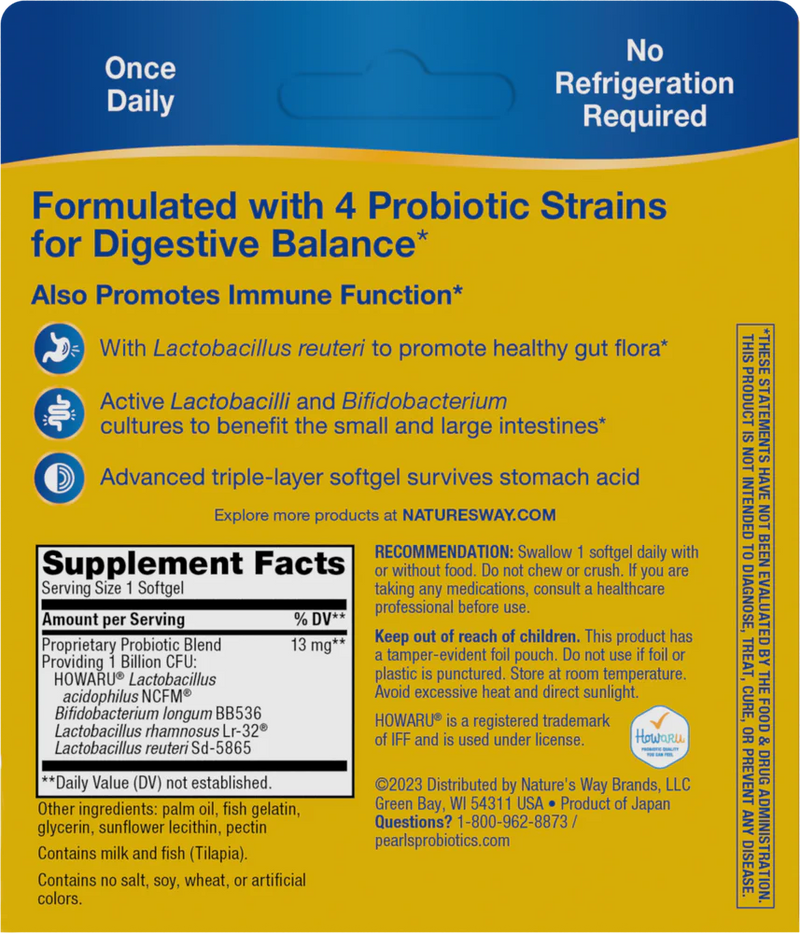 Primadophilus Reuteri Pearls 60 Capsules