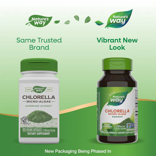 Chlorella Micro-Algae 410 mg 100 Vegetarian Capsules by Nature&