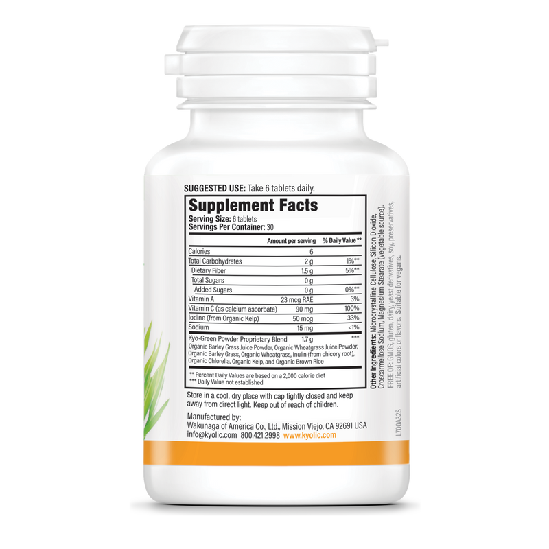 Kyo-Green Tablets, Greens Blend Energy 180 Tablets, Kyolic