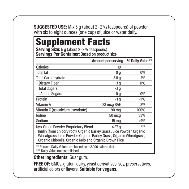 Kyo-Green Powdered Drink Mix 5.3 oz (150 g)