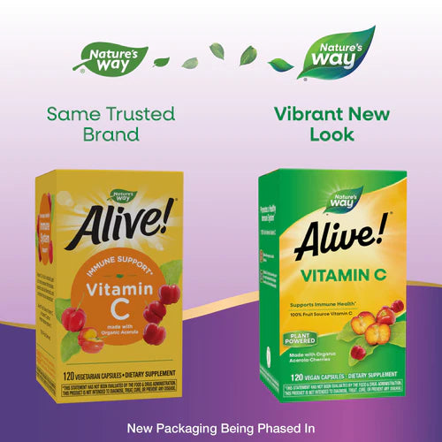 Alive! Vitamin C 120 Vegetarian Capsules