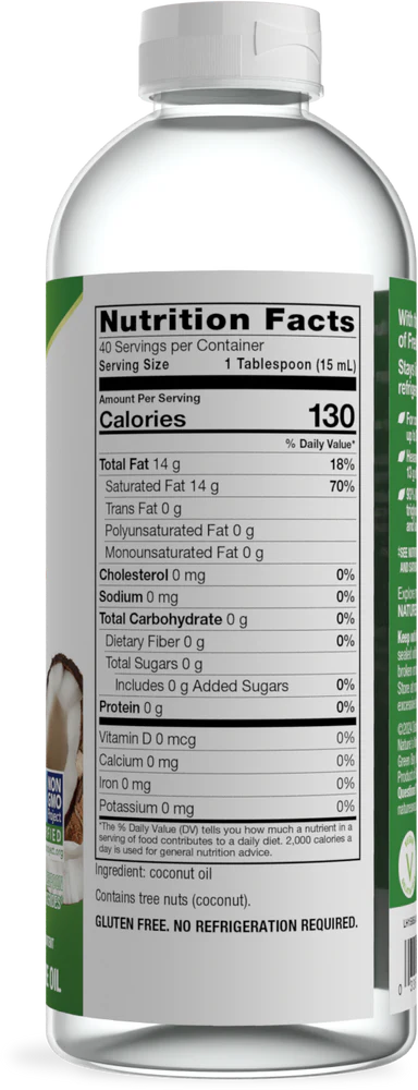 Liquid Coconut Premium Oil 20 fl oz (592 ml)