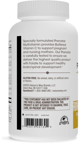 Prenatal Multi-Vitamin & Multi-Mineral 180 Capsules by Nature&