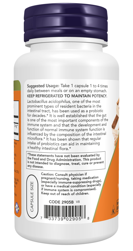 Acidophilus Two Billion 100 Caps by NOW