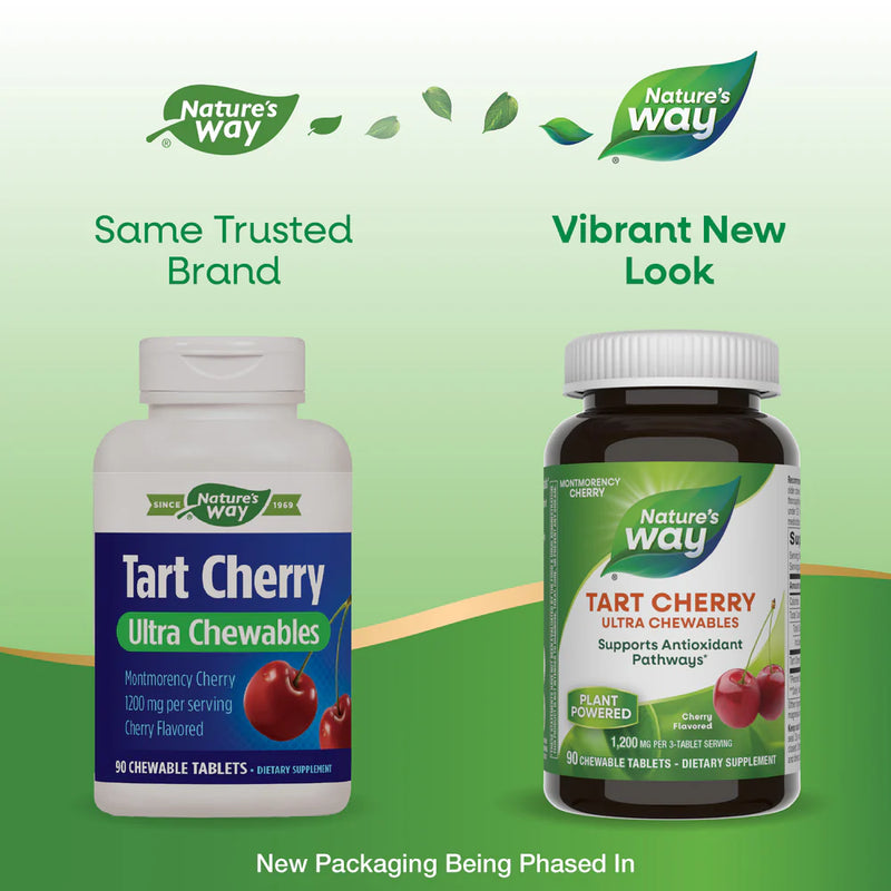 Tart Cherry Ultra Chewable Montmorency Cherry 90 Chewable Tablets by Nature&