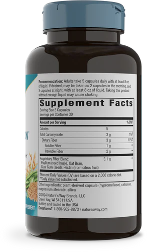 Fiber Fusion Daily 150 Vegan Capsules by Nature&