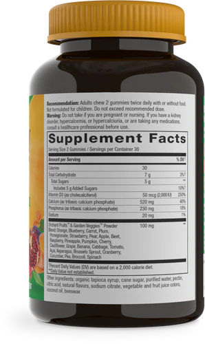 Alive! Calcium + D3 Gummies 60 Gummies