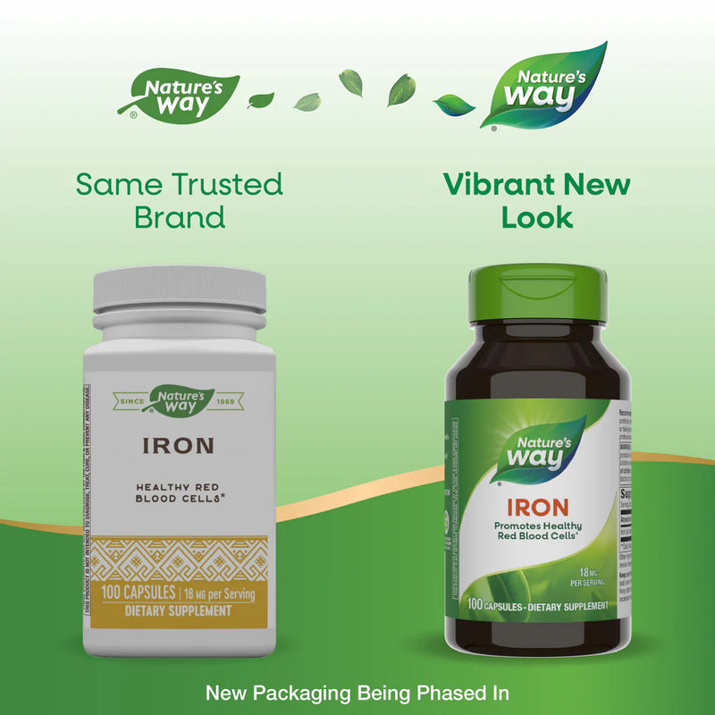 Iron 18 mg 100 Capsules by Nature&