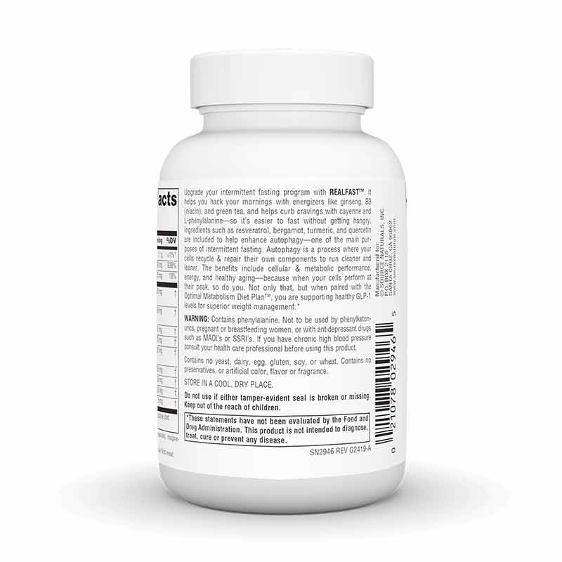 RealFast™, 60 Vegan Capsules by Source Naturals