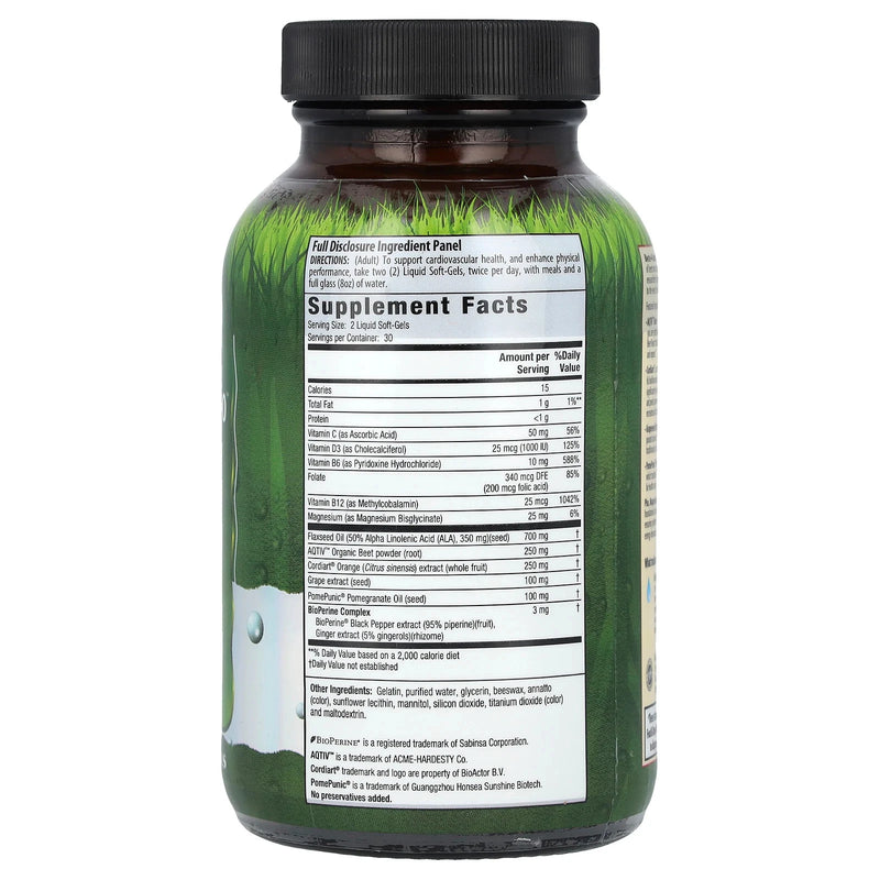 Beets-4-Cardio™  Peak Performance, 60 Liquid Soft-Gels by Irwin Naturals