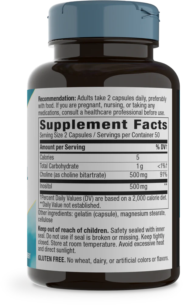 Choline & Inositol 100 Capsules by Nature&