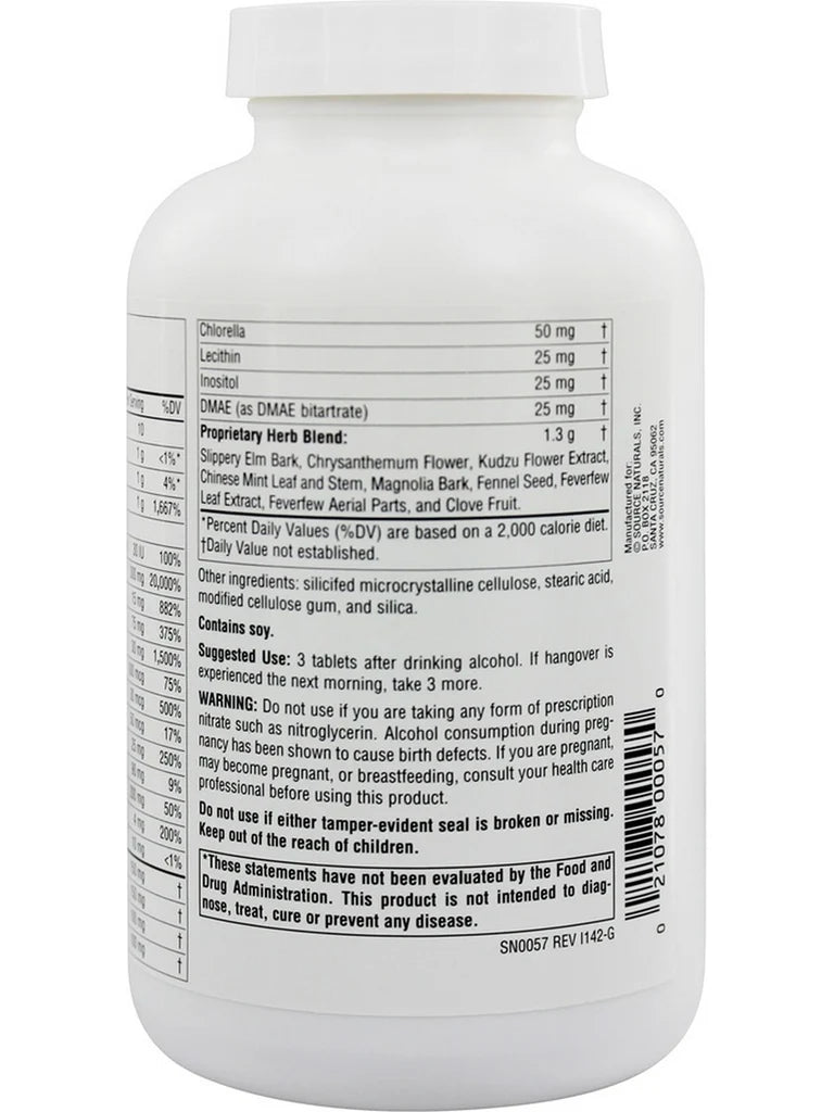 Hangover Formula™ 120 tablets by Source Naturals