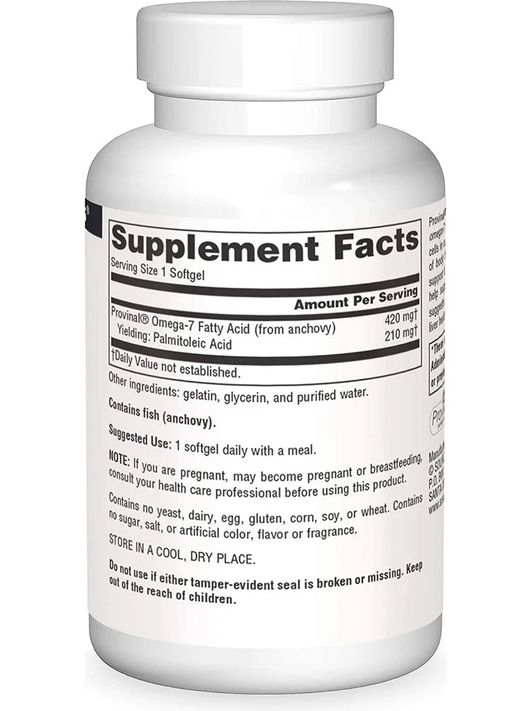 Provinal® Omega-7, 90 Softgels by Source Naturals