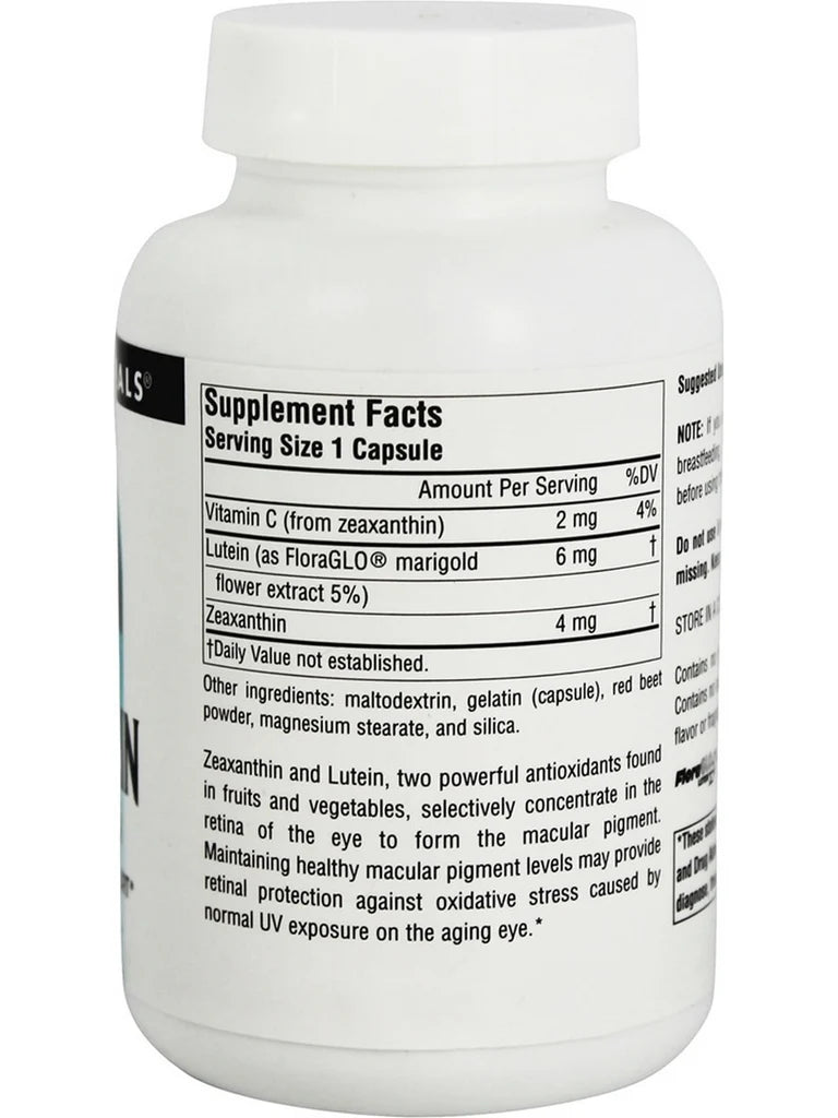 Zeaxanthin with Lutein, 10 mg, 120 Capsules by Source Naturals