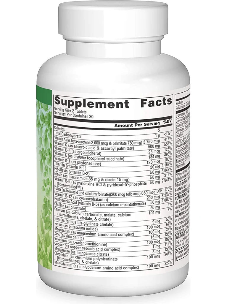 Vegan True® Vegan Force™ Multiple, 60 Tablets by Source Naturals