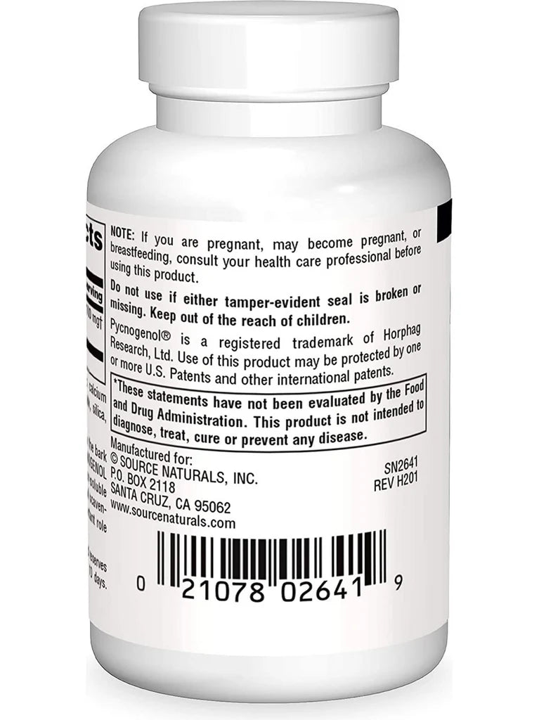 Pycnogenol 100 mg 90 Tablet by Source Naturals
