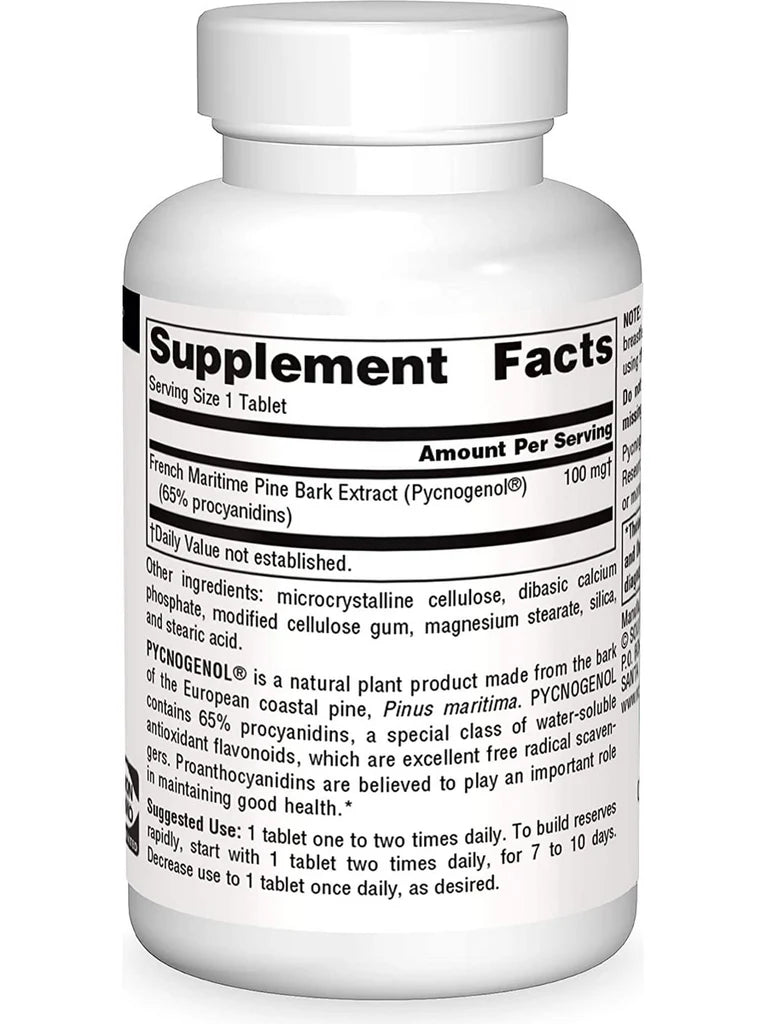 Pycnogenol 100 mg 90 Tablet by Source Naturals