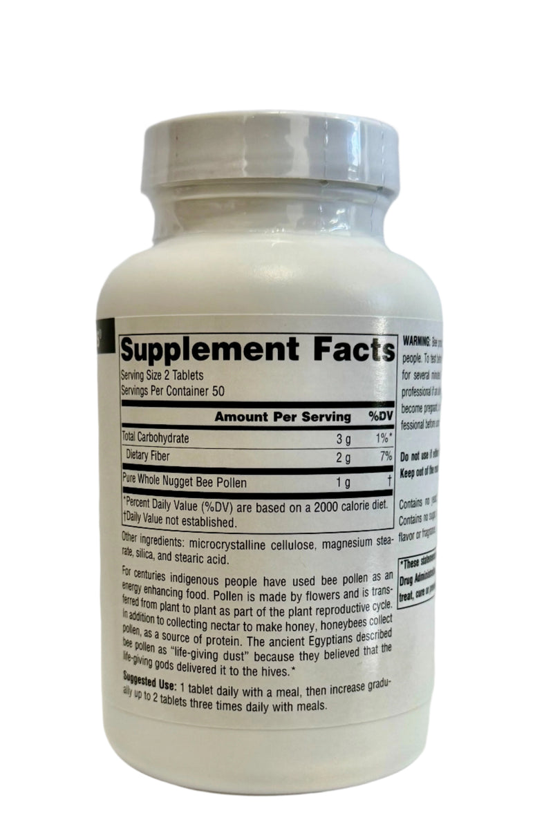 Bee Pollen 500mg 100 Tabs by Source Naturals