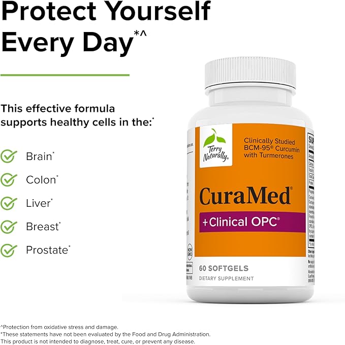 Terry Naturally (CuraMed +Clinical OPC) BCM 95 + OPC 60 Softgels