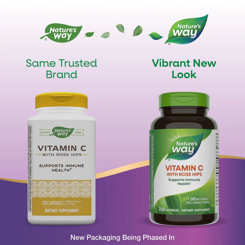 Vitamin C-500 with Rose Hips 250 Capsules
