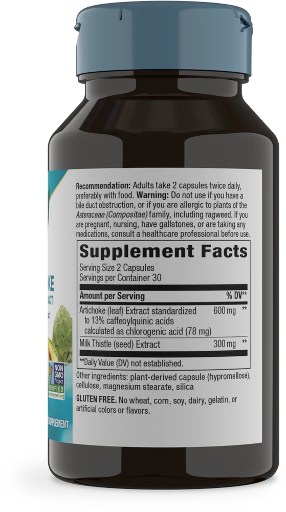 Artichoke Standardized 60 Veg Capsules