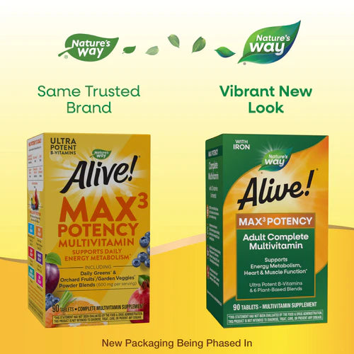 Alive! Max3 Daily Multi-Vitamin Max Potency 90 Tablets