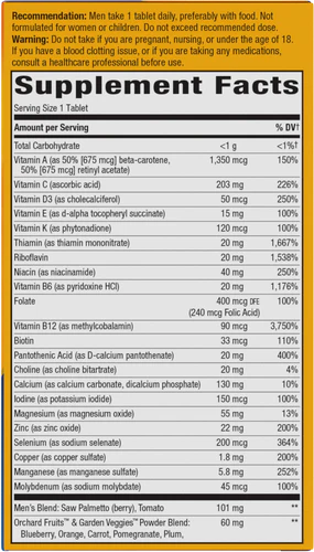 Alive! Once Daily Men&