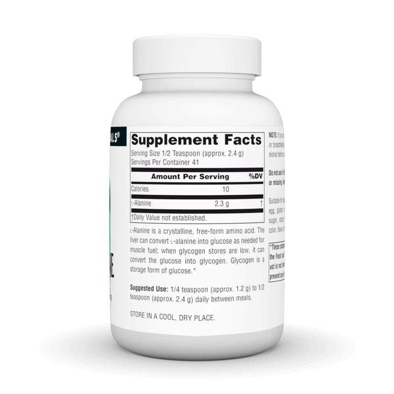 Free Form L-Alanine Powder, 3.53 oz (100 gr) by Source Naturals