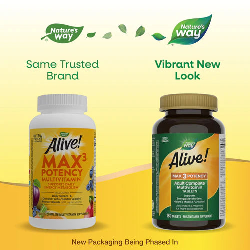 Alive! Max3 Daily Multi-Vitamin Max Potency 180 Tablets