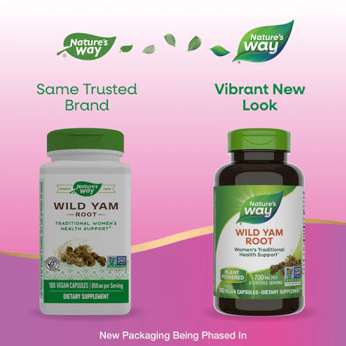 Wild Yam Root 350 mg 180 Vegetarian Capsules by Nature&