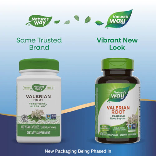 Valerian Root 1,590 mg 100 Vegan Capsules by Nature&