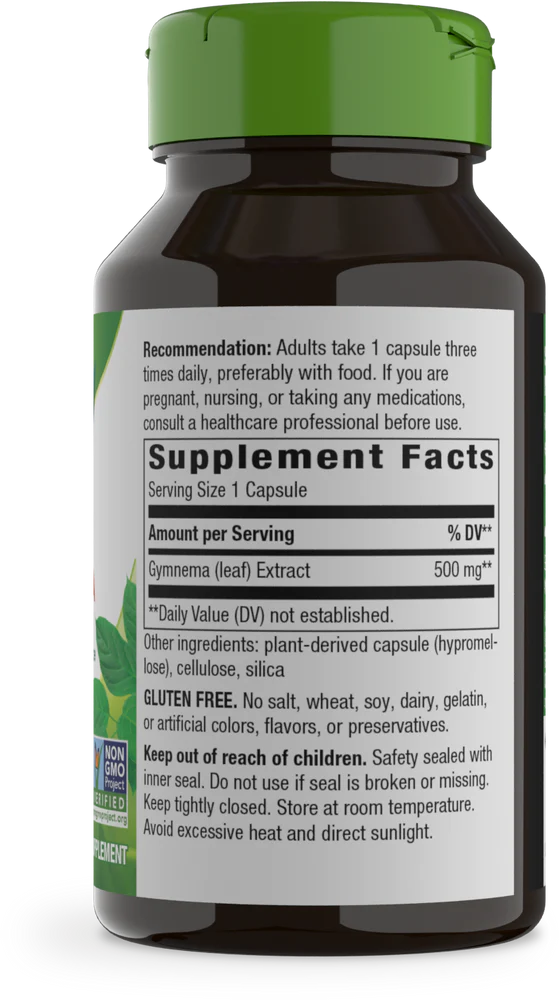 Gymnema Standardized 60 Veg Capsules by Nature&