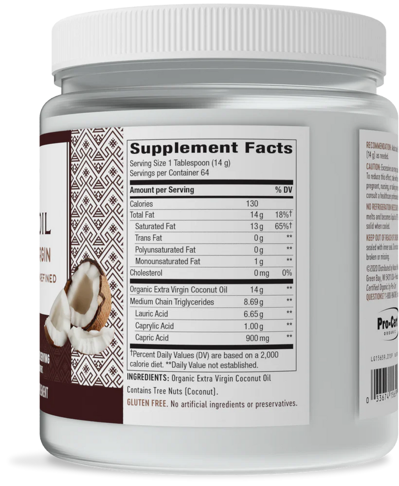 Coconut Oil Extra Virgin 32 oz (907 g)